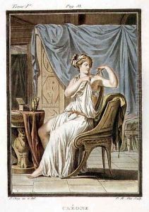 Cleone, costume for 'Andromache', from Volume I of 'Research on the Costumes and Theatre of All Nations'