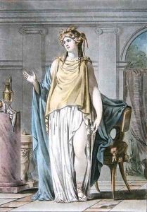 Hermione, costume for 'Andromaque', from 'Research on the Costumes and Theatre of All Nations' by Philippe Chery