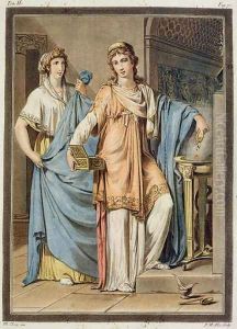 Berenice, costume for 'Berenice', from Volume II of 'Research on the Costumes and Theatre of All Nations' by Philippe Chery