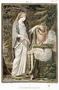 Andromache, costume for 'Andromache', from Volume I of 'Research on the Costumes and Theatre of All Nations', by Philippe Chery