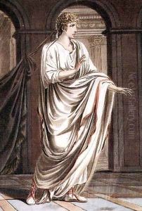 Britannicus, costume for 'Britannicus', from Volume II of 'Research on the Costumes and Theatre of All Nations' by Philippe Chery