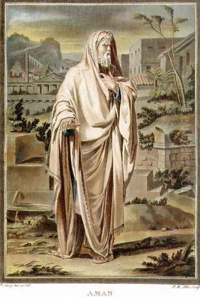 Aman, costume for 'Esther', from Volume I of 'Research on the Costumes and Theatre of All Nations' - view 1