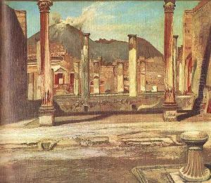 Pompeji Have (A Chirurgus haza a Vezuvval), 1897-98 by Tivadar Kosztka Csontvary