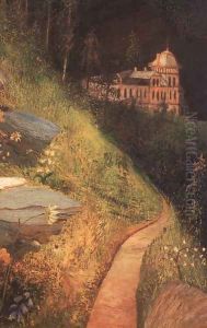 A Nagy Tarpatak volgye a Tatraban (részlet), 1904-05 by Tivadar Kosztka Csontvary