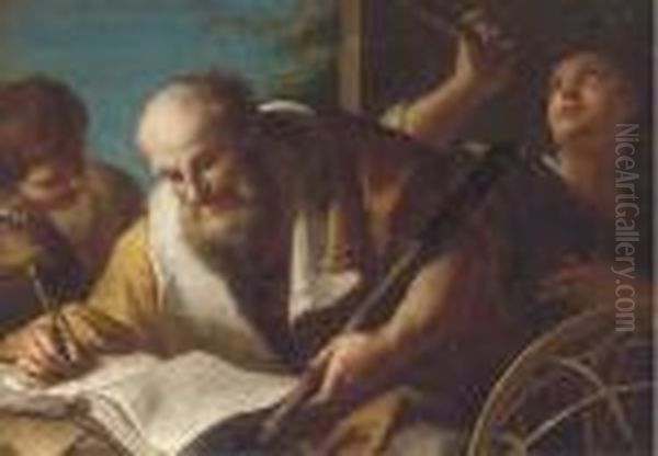 An Astronomer With His Assistants - view 1