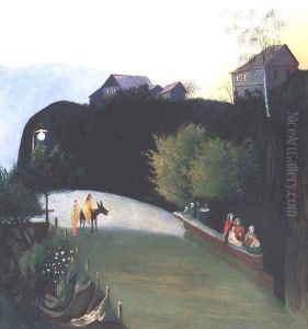 Villanyvilagitott fak Jajceban, 1903 by Tivadar Kosztka Csontvary