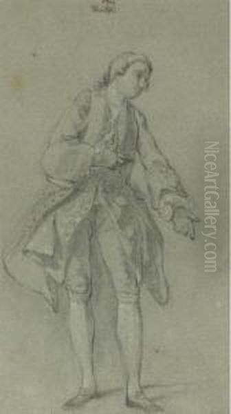 A Gentleman Gesturing To The Left - view 1