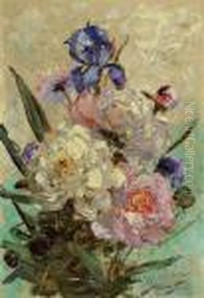 ''irises &amp; Peonies'' - view 1
