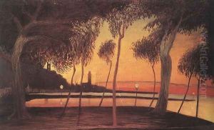 Naplemente a napolyi obolben, 1901 by Tivadar Kosztka Csontvary