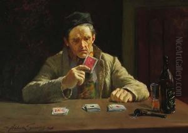 The Card Player - view 1