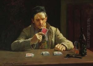The Card Player by Abbott Fuller Graves