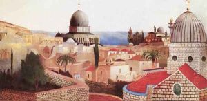 Templomteri kilatas a Holt-tengerre Jeruzsalemben, 1905