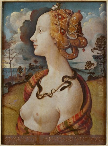 Portrait of Simonetta Vespucci c. 1480 - view 1