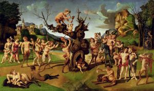 The Discovery of Honey c. 1505-1510 by Piero Di Cosimo