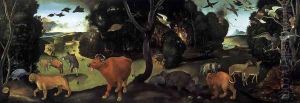 Forest Fire c. 1500 by Piero Di Cosimo