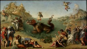 Perseus Frees Andromeda c. 1510 by Piero Di Cosimo