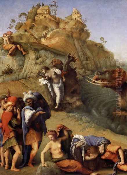 Perseus Frees Andromeda (detail-1) c. 1510 - view 1
