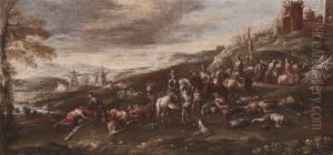 Two Battle Scenes by Ciccio Graziani
