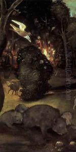 Forest Fire (detail) c. 1500