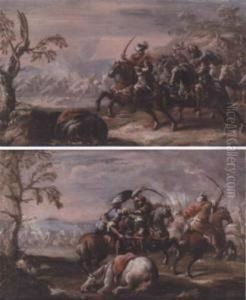 Cavalry Charge (#) Cavalry Skirmish by Ciccio Graziani