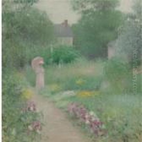 In Miss Florence's Garden by Edmund William Greacen