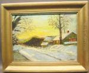 Short Hills, New Jersey In Winter by Edmund William Greacen