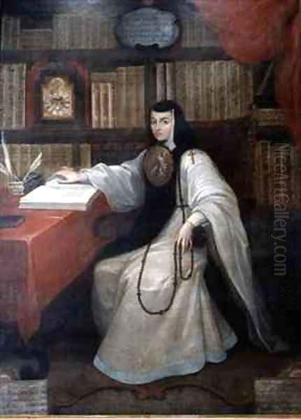 Portrait of Sor Juana Ines de la Cruz by Miguel Cabrera