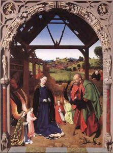 The Nativity c. 1445 by Petrus Christus