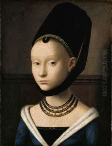 Portrait of a Young Girl after 1460 by Petrus Christus
