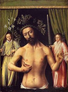The Man of Sorrows 1444-46 by Petrus Christus