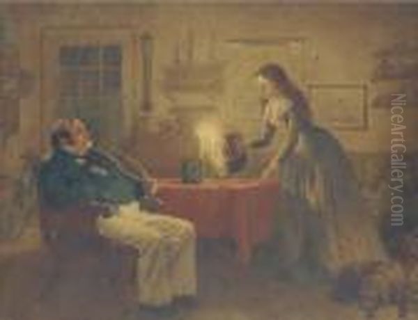 Captain Cuttle And Florence Dombey - view 1