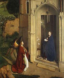 The Annunciation ca 1450 by Petrus Christus