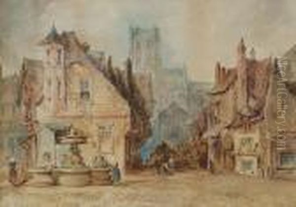 Continental Town Street Scene - view 1