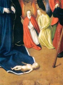 The Nativity (detail) 3 by Petrus Christus
