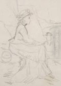 Seated Lady by Kate Greenaway