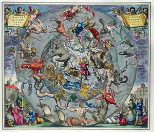 Map of the Constellations of the Northern Hemisphere, from 'The Celestial Atlas, or The Harmony of the Universe'