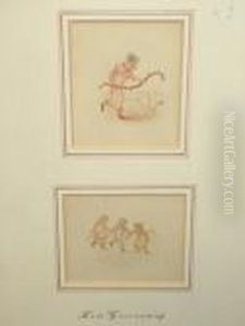 Children Playing In A Field by Kate Greenaway