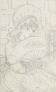 Girl With Fan by Kate Greenaway