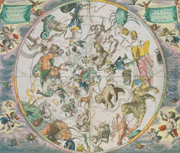 Celestial Planisphere Showing the Signs of the Zodiac, from 'The Celestial Atlas, or The Harmony of the Universe' (2) - view 1