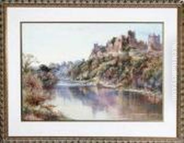 Richmond Castle From The Swale - view 1