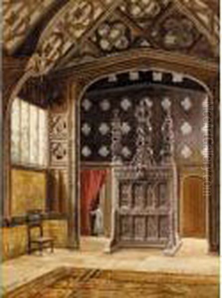 Interior Of The Great Hall, Rufford Old Hall, Lancashire - view 1