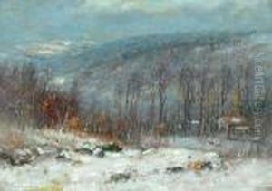 A Winter Landscape, 1924; A Summer Landscape (2) by Joseph H. Greenwood