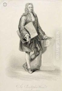 Sir Christopher Wren (1632-1723) by Giovanni Batista Cipriani
