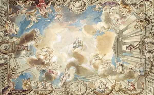 Design for a Ceiling Depicting Minerva Presiding Over the Arts - view 1