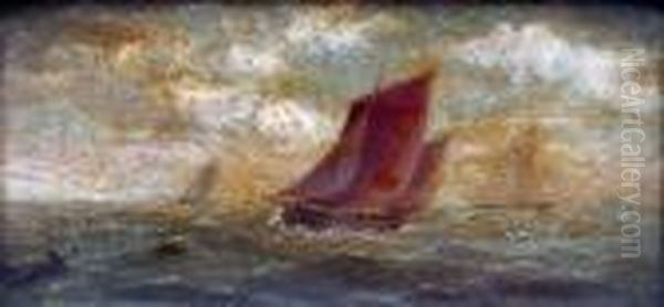 Shipping In A Squally Sea - view 1