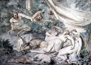 Nymphs Surprised by Satyrs by Giovanni Batista Cipriani