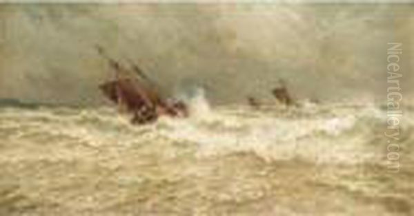 Stormy Seas At Dusk; Sailing At Dawn - view 1