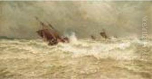 Stormy Seas At Dusk; Sailing At Dawn