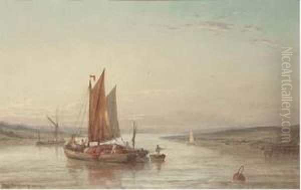 A Barge Setting Sail On The Medina River - view 1