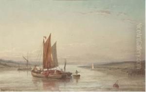A Barge Setting Sail On The Medina River